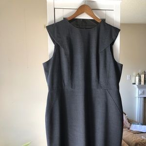 Plus size 20 Dark Grey Resume Sheath dress J Crew